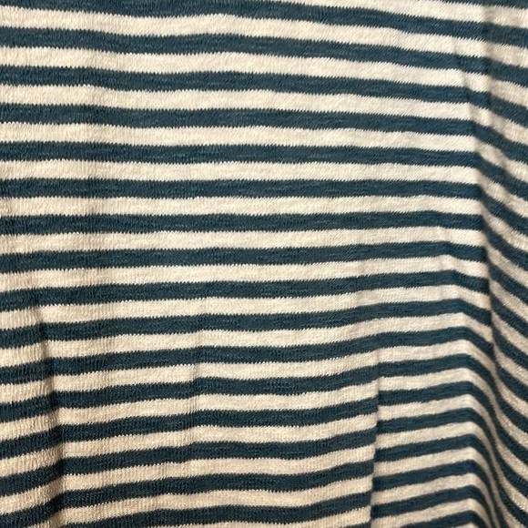 Madewell Ivory and Blue Striped Long Sleeve Shirt - Picture 4 of 8